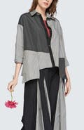 LUUKAA Cleo Checkered Memory Taffeta Shirt
