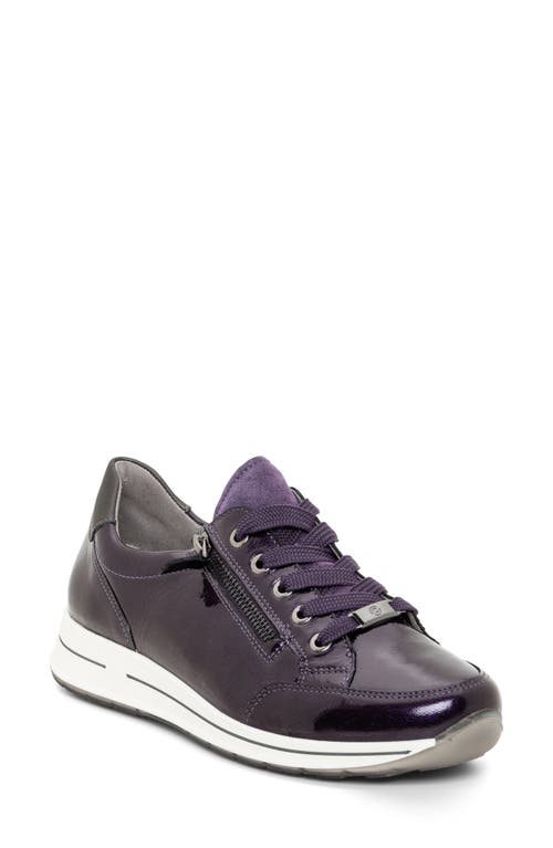 ara Oleanna Zip Sneaker in Purple 