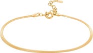 Bearfruit Jewelry Sterling Silver 18k Gold Plated Caroline Bracelet Dainty Trendy Chain