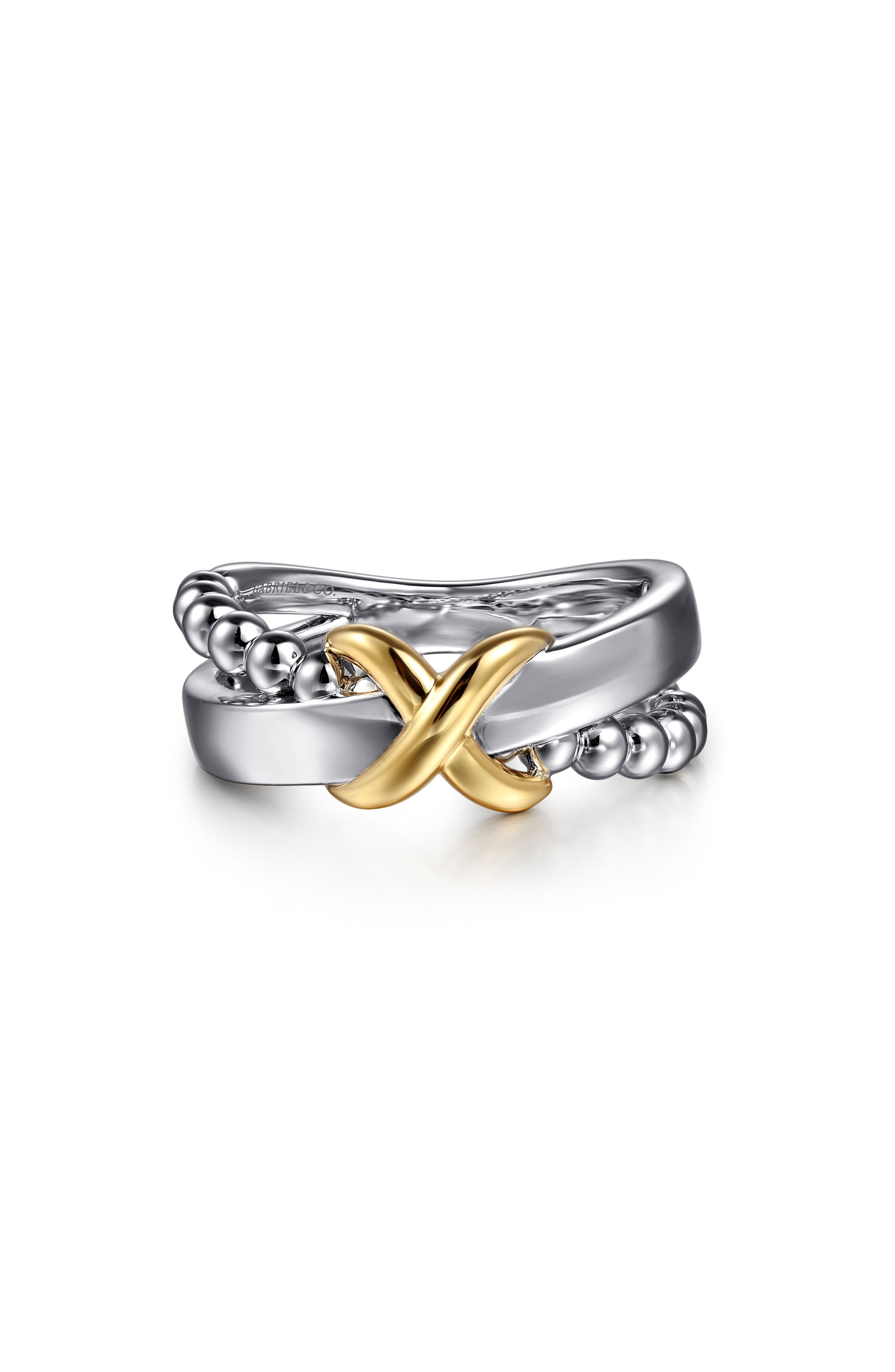 selected SILVER/ 14K YELLOW GOLD
