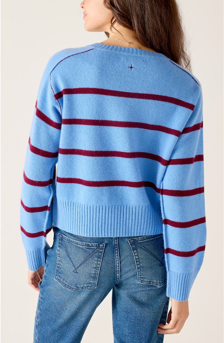 Voyageur by MERSEA Sausalito Cashmere Sweater, Alternate, color, Fresco/Burgundy