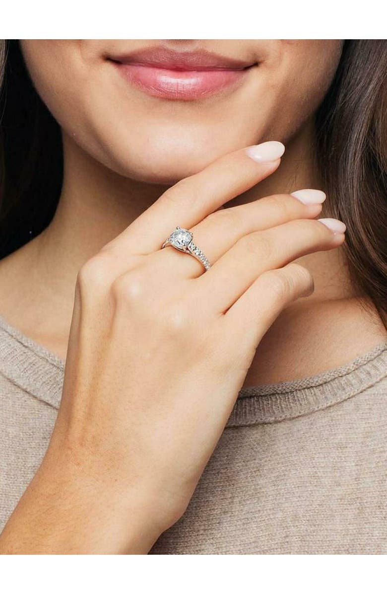 Bliss Diamond Certified 2 1/2Ct Diamond Cathedral Engagement Ring 14k Gold Lab Grown, Alternate, color, 