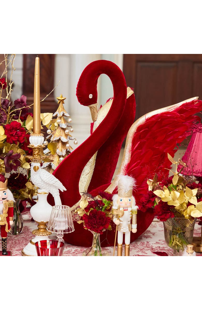 Mrs. Alice Small Parrot Candle Holder, Alternate, color, White