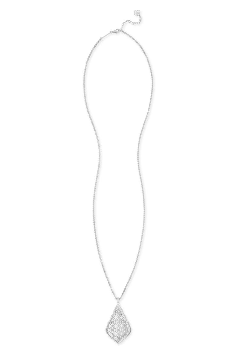 'Aiden' Pendant Necklace, Alternate, color, SILVER FILIGREE