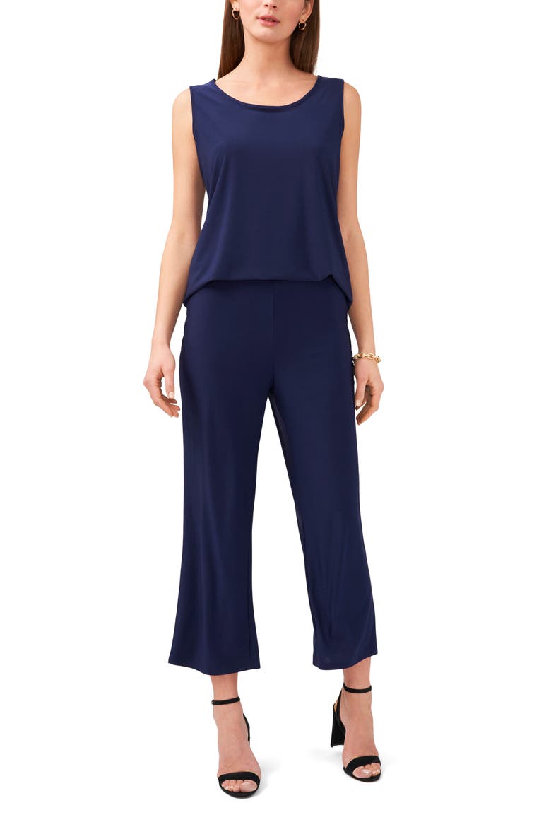 Wide Leg Crop Pants, Alternate, color, NAVY