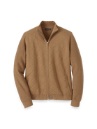 Paul Fredrick Cotton Full Zip Mock Neck Sweater Jacket