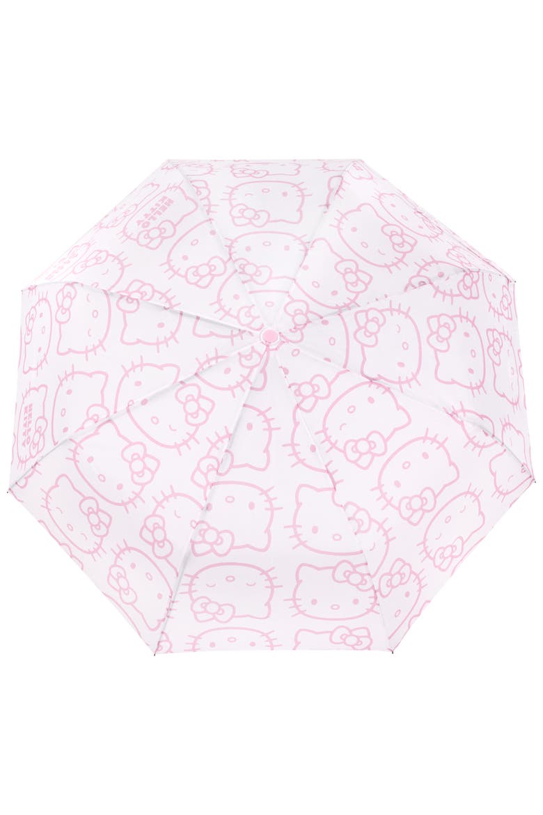 Expression Outline Print Umbrella, Alternate, color, WHITE/PINK