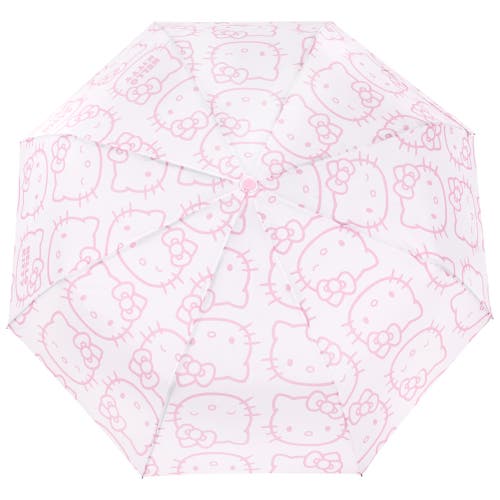 Sanrio Hello Kitty Expression Outline Print Umbrella In Pink
