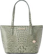 Brahmin Medium Asher Croc Embossed Leather Tote
