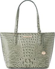 Brahmin Medium Asher Croc Embossed Leather Tote