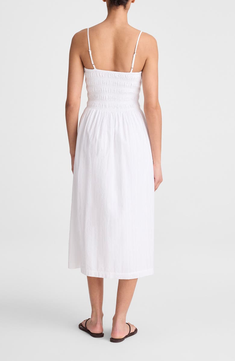 Madewell The Peyton Cotton Midi Dress, Alternate, color, White