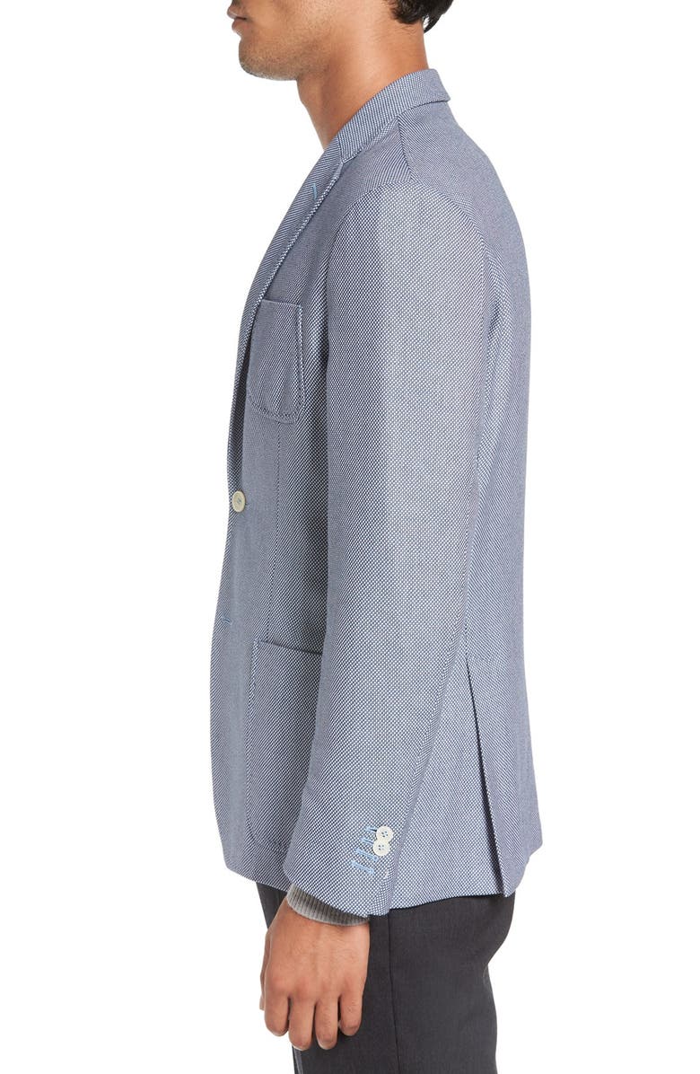 Corneliani Trim Fit Check Cotton Sport Coat, Alternate, color, 