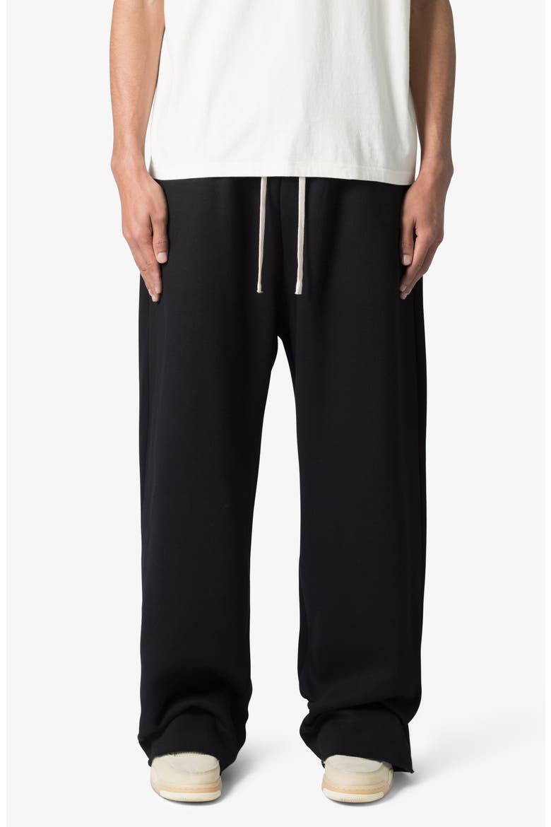 Ultra Baggy Washed Cotton Blend Sweatpants, Main, color, BLACK