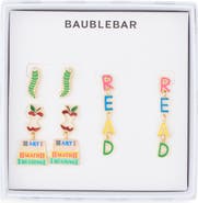 BaubleBar Reading Set of 3 Drop Earrings