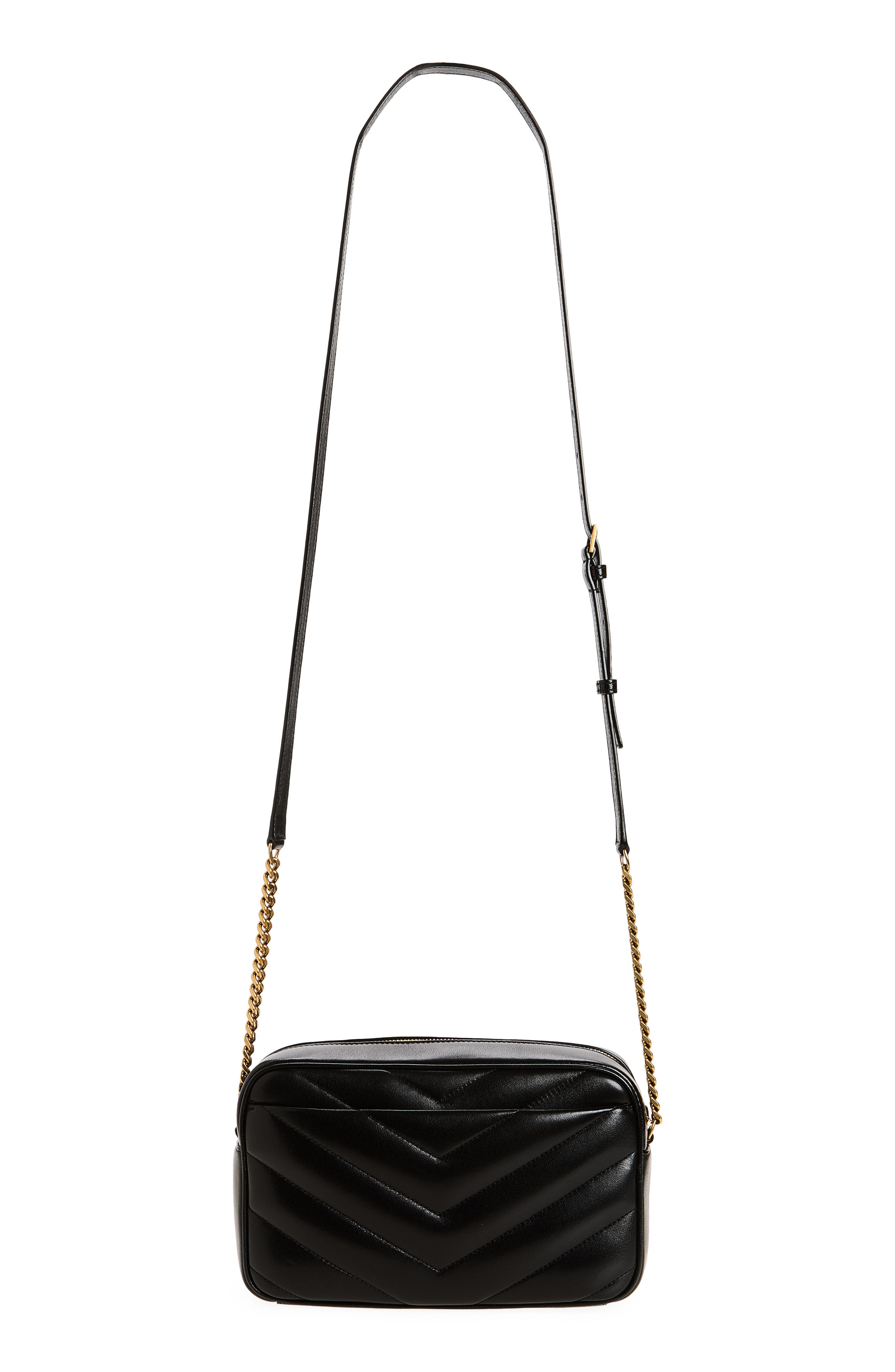 Loulou Mattelassé Leather Camera Bag, Alternate, color, NOIR