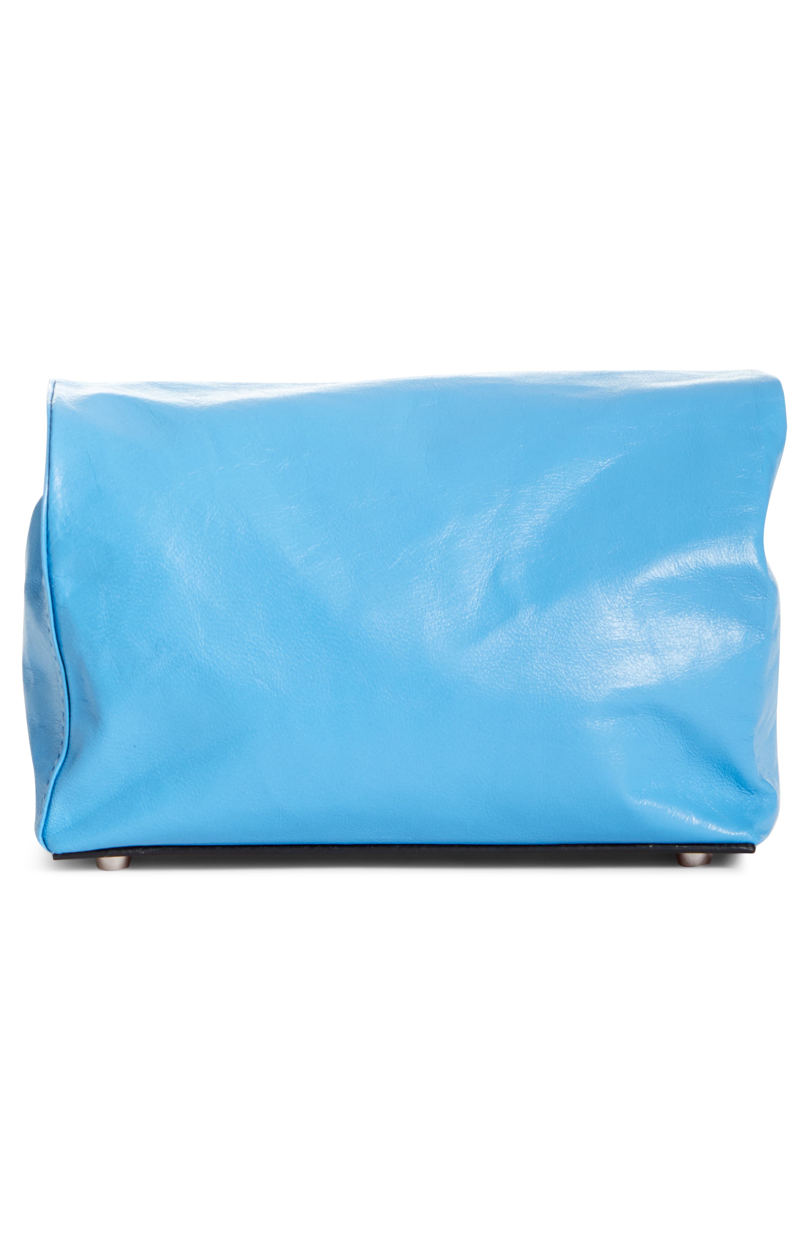 Simon Miller Lunchbag Leather Roll Top Clutch, Alternate, color, 