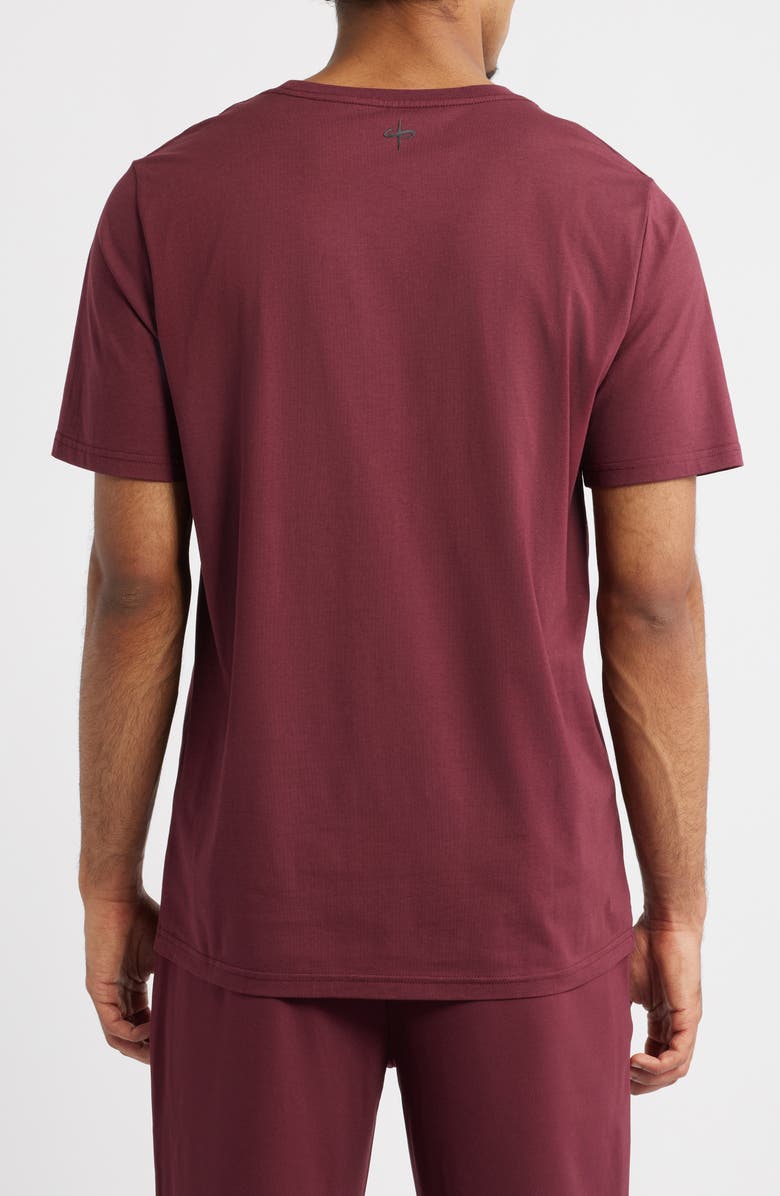 SANTO STUDIO Tempo Rose Cotton Blend T-Shirt, Alternate, color, Merlot