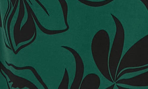 London Times Floral Sleeveless Midi Sheath Dress In Green