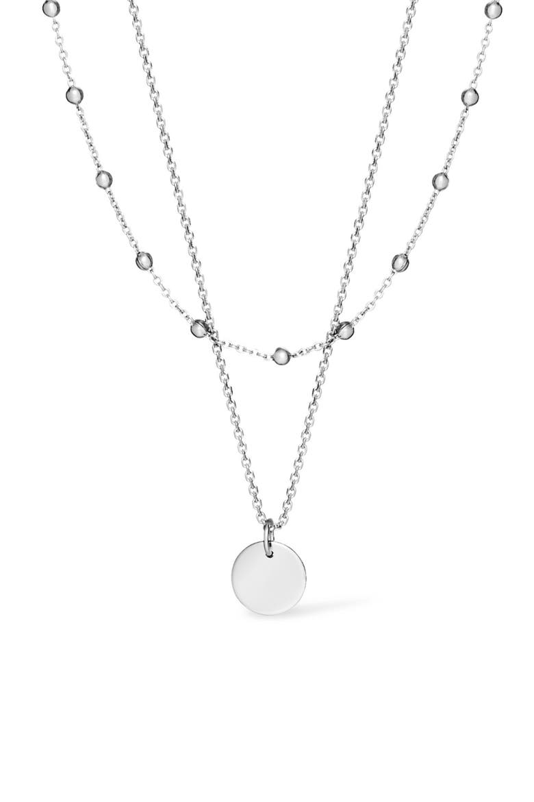 Coin Necklace Set - Willow, Main, color, Silver