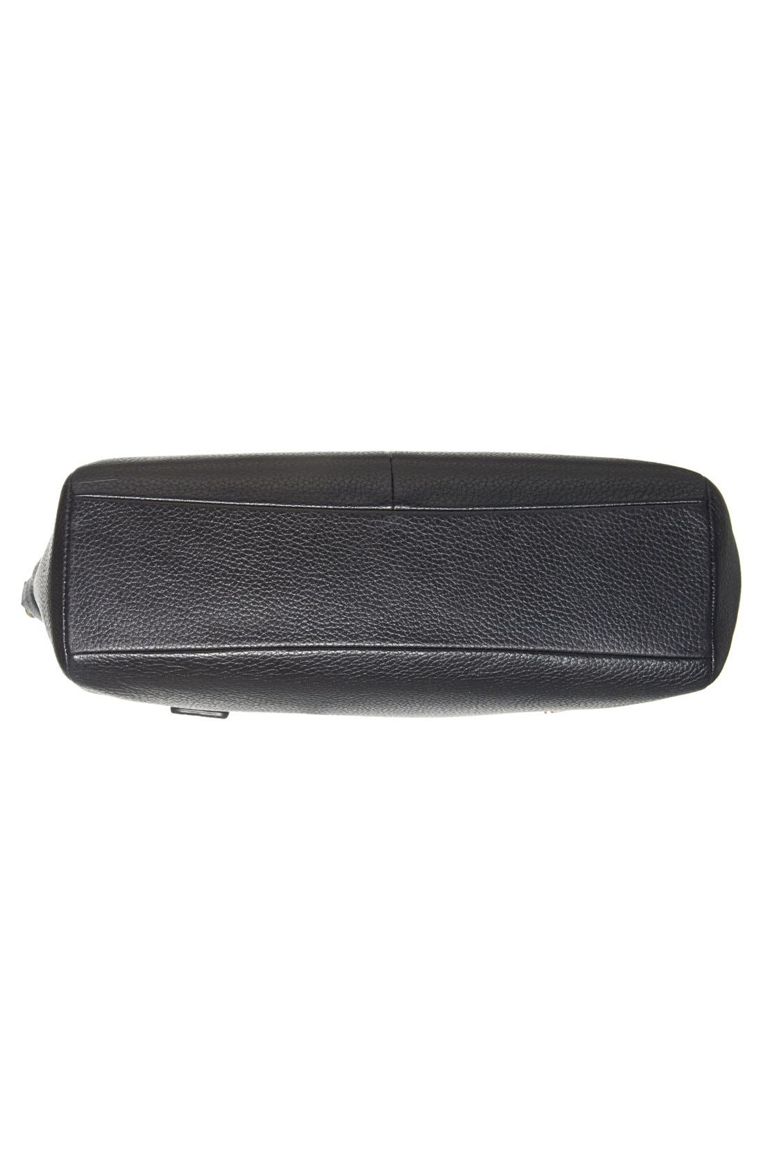 'Prairie' Leather Satchel, Alternate, color, BLACK
