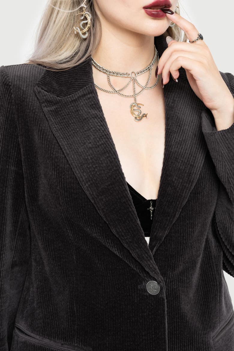 Apophis Cotton Cord Blazer, Alternate, color, Purple