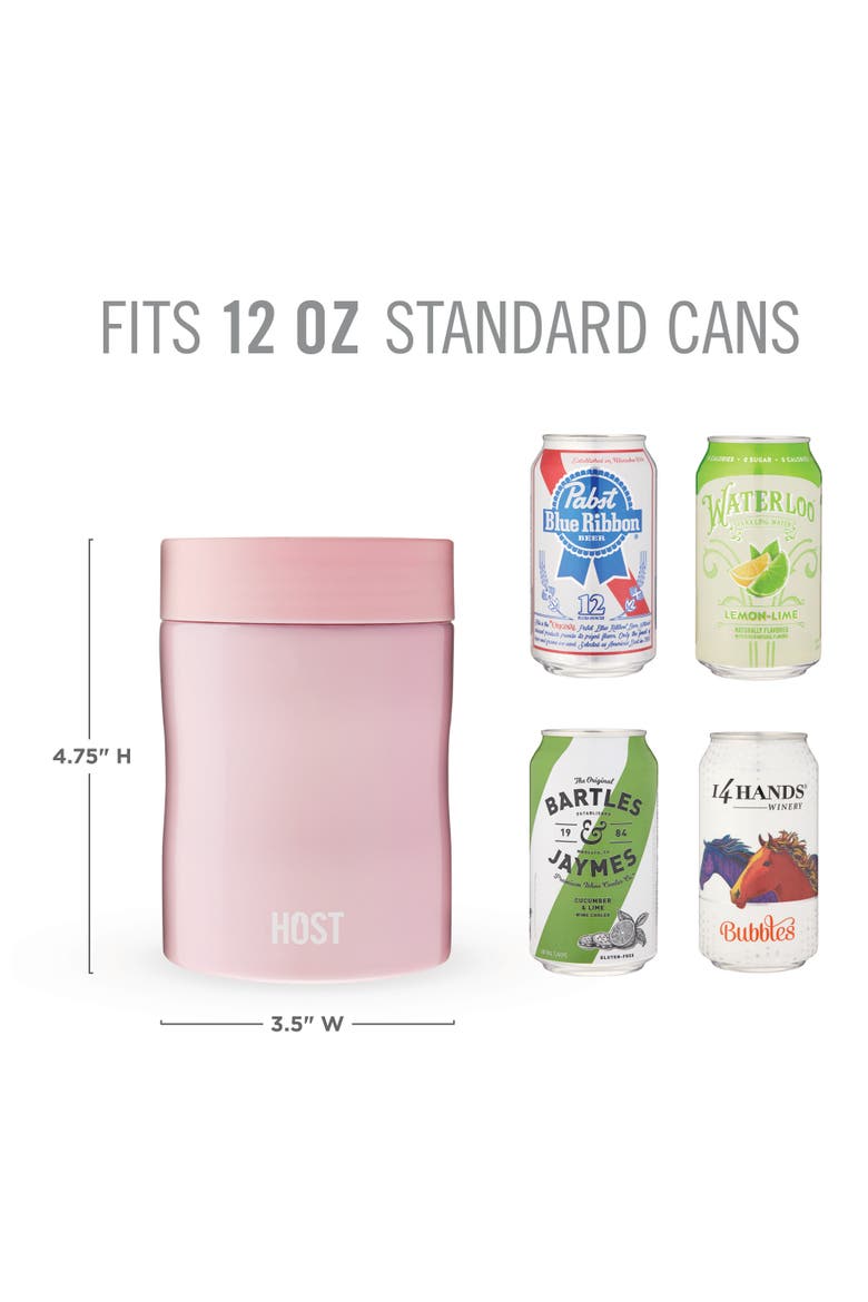 Stay-Chill Standard Can Cooler, Alternate, color, Peony Pink