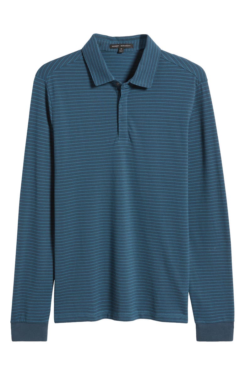 Robert Barakett Ogden Stripe Long Sleeve Polo, Alternate, color, 