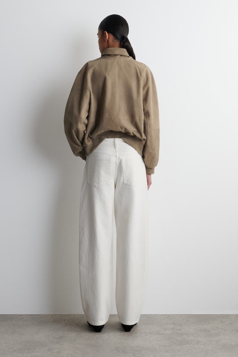 Bay Barrel-Leg Jeans, Alternate, color, CREAM