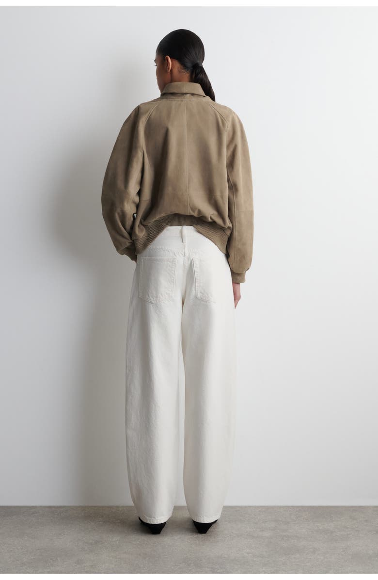 COS Bay Barrel-Leg Jeans, Alternate, color, Cream