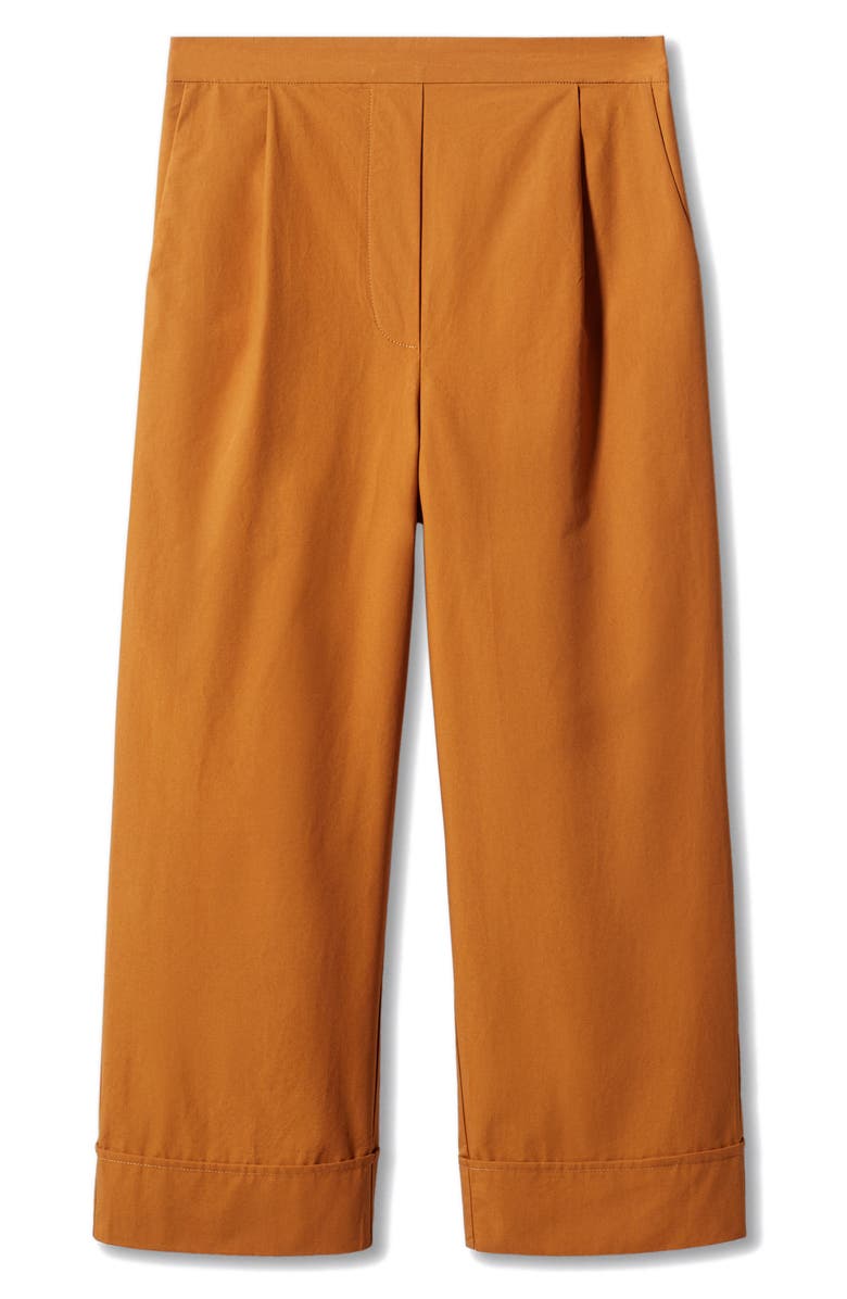 MANGO Pleat Front Ankle Pants, Alternate, color,