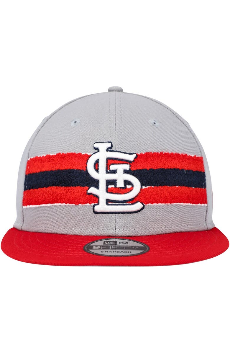 New Era Men's New Era Gray/Red St. Louis Cardinals Band 9FIFTY Snapback Hat, Alternate, color, Gray