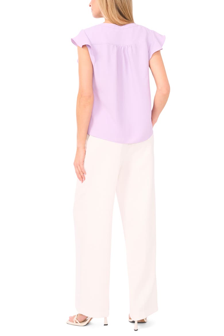 Flutter Sleeve Top, Alternate, color, SOFT LAVENDER