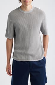 Theory Tactile Cotton Open Stitch T-Shirt