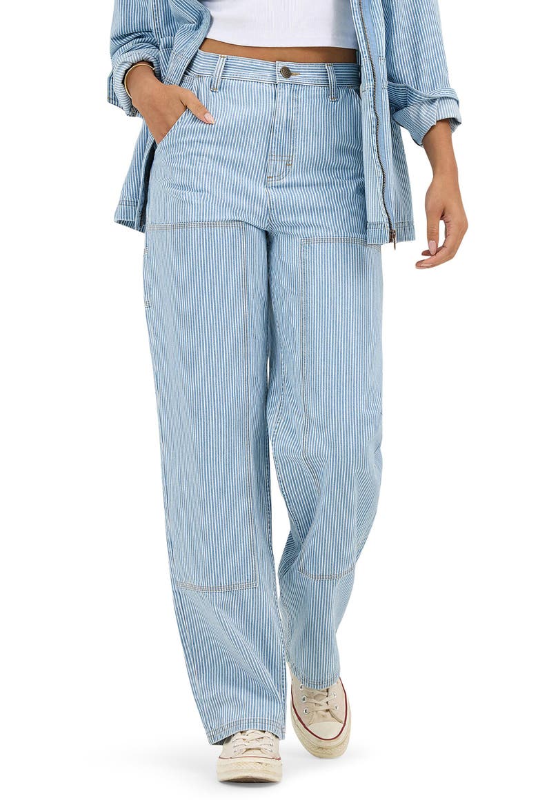 High Waist Carpenter Jeans, Main, color, MID RAILROAD