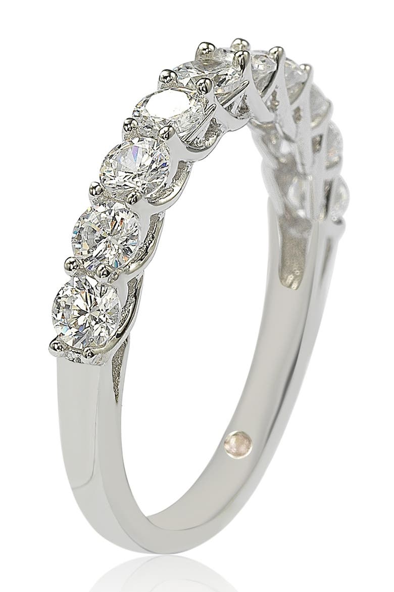 Sterling Silver CZ Ring, Alternate, color, WHITE