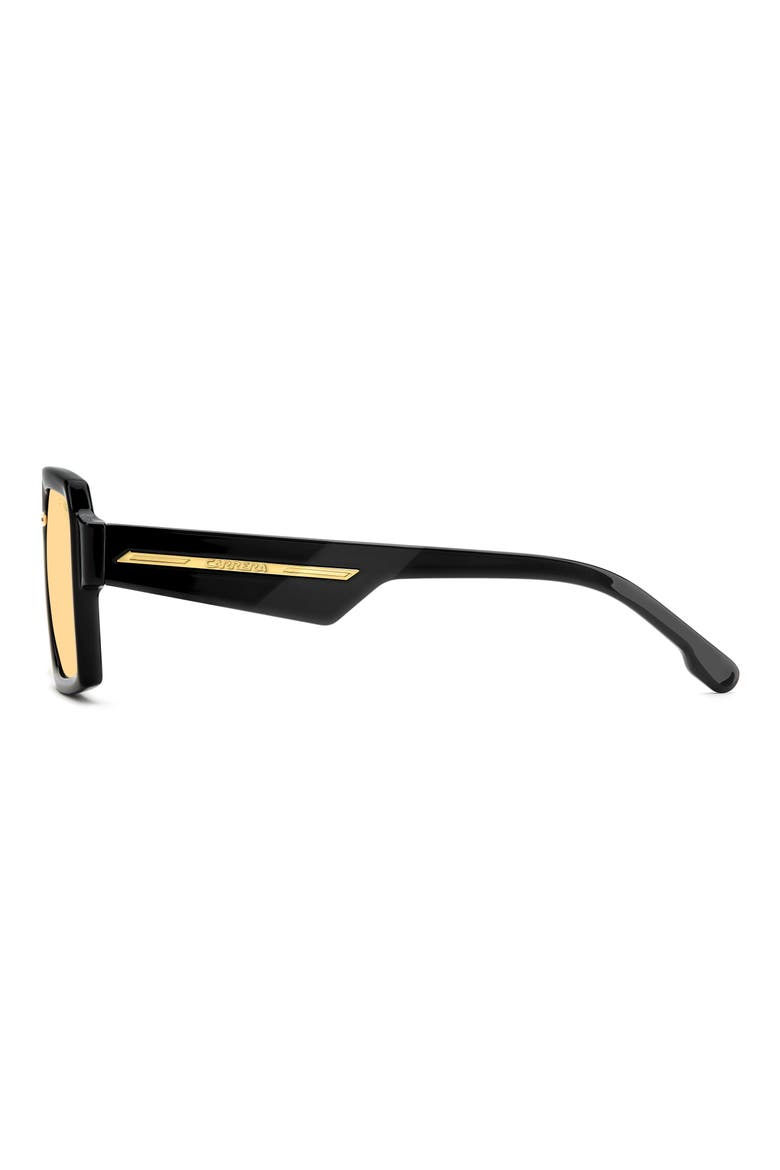 Victory C 55mm Rectangular Sunglasses, Alternate, color, BLACK/ YELLOW PHOTOCHROMATIC