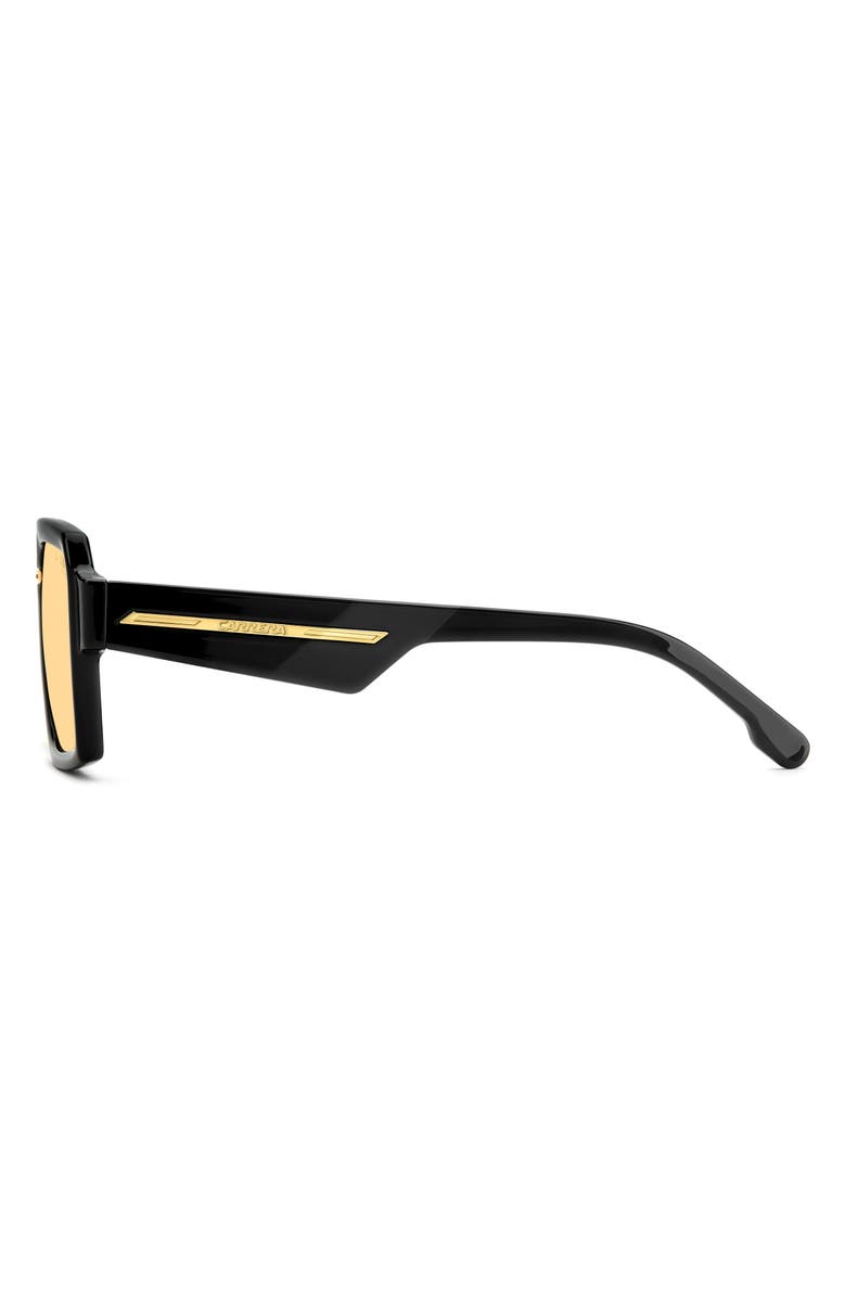 Carrera Eyewear Victory C 55mm Rectangular Sunglasses, Alternate, color, Black/ Yellow Photochromatic