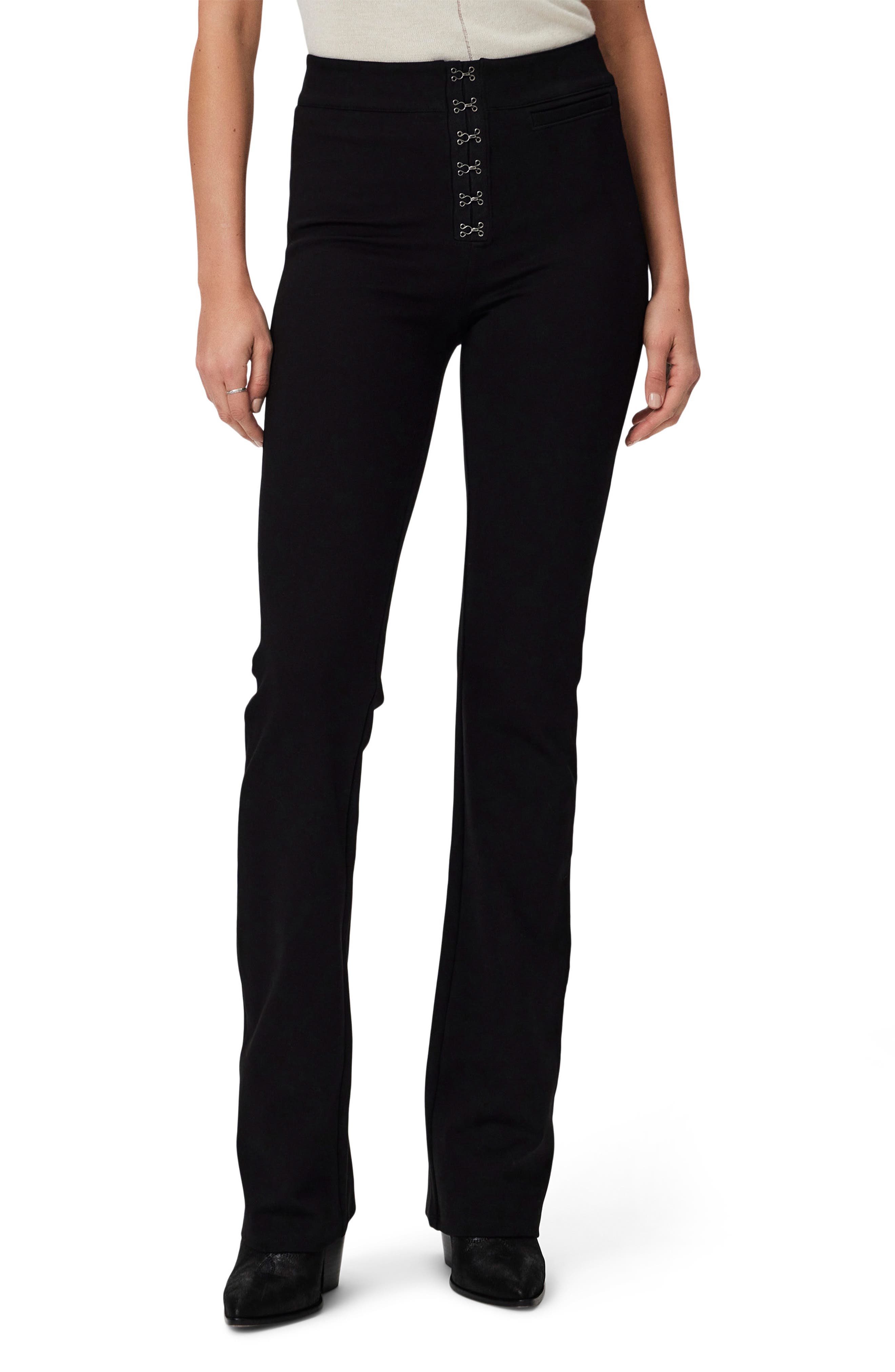 PAIGE Miriel Hook & Eye Straight Leg Pants (Women) | Nordstromrack