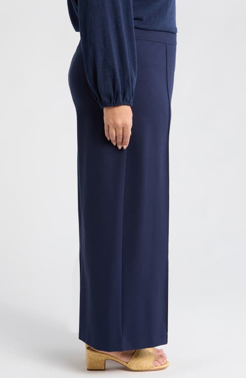 Caslonr Caslon(r) Wide Leg Crop Pants In Navy Blazer