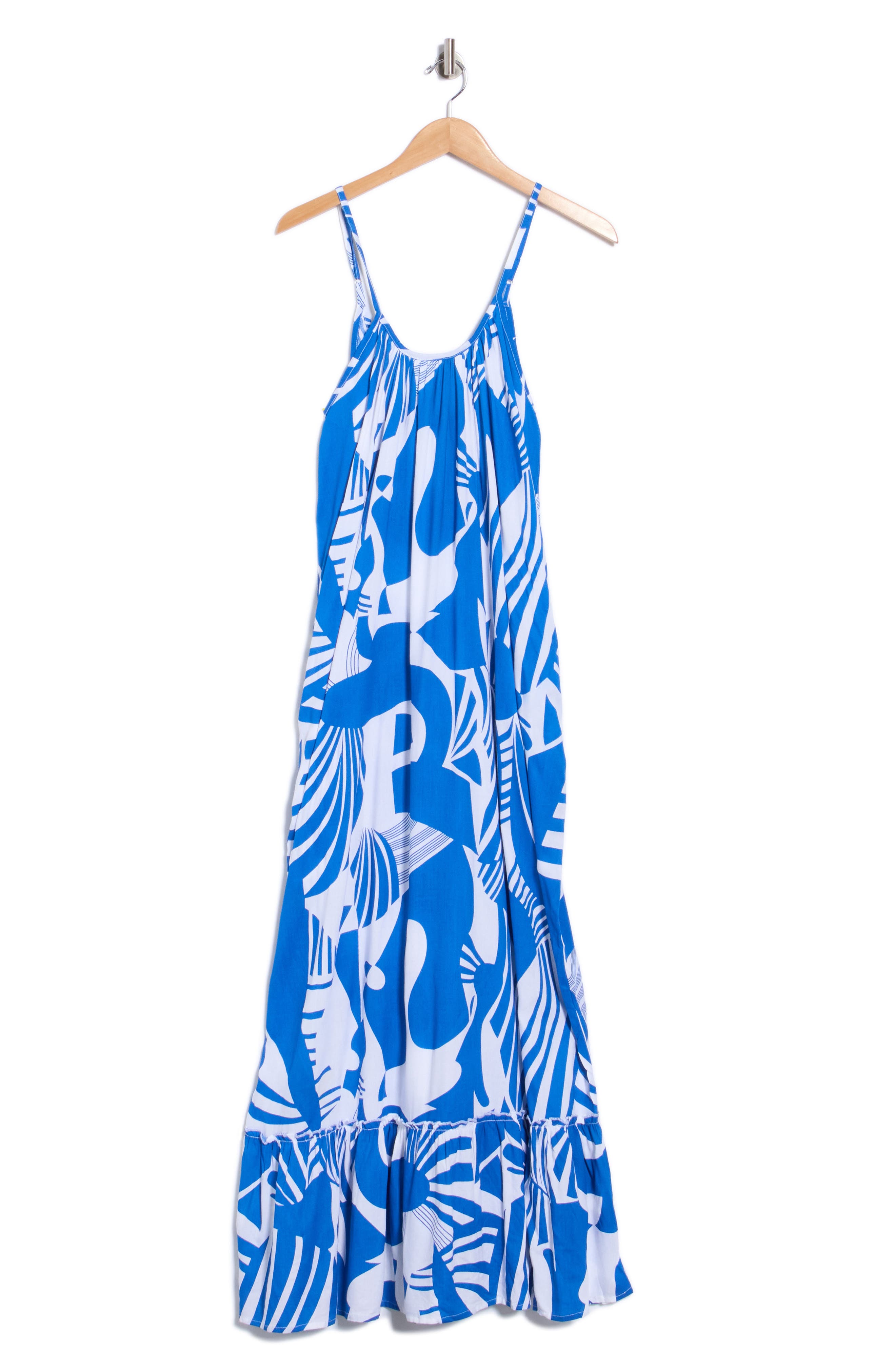 Floral Paisley Cover-Up Maxi Dress