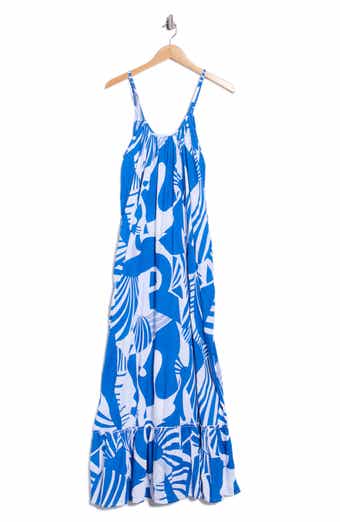 Floral Paisley Cover-Up Maxi Dress
