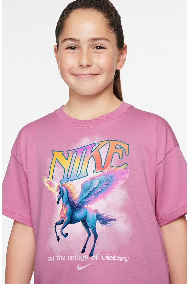 Kids' Take Flight Cotton Graphic T-Shirt, Alternate, color, MAGIC FLAMINGO
