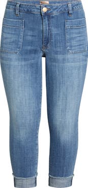 KUT from the Kloth Amy High Waist Patch Pocket Crop Skinny Jeans
