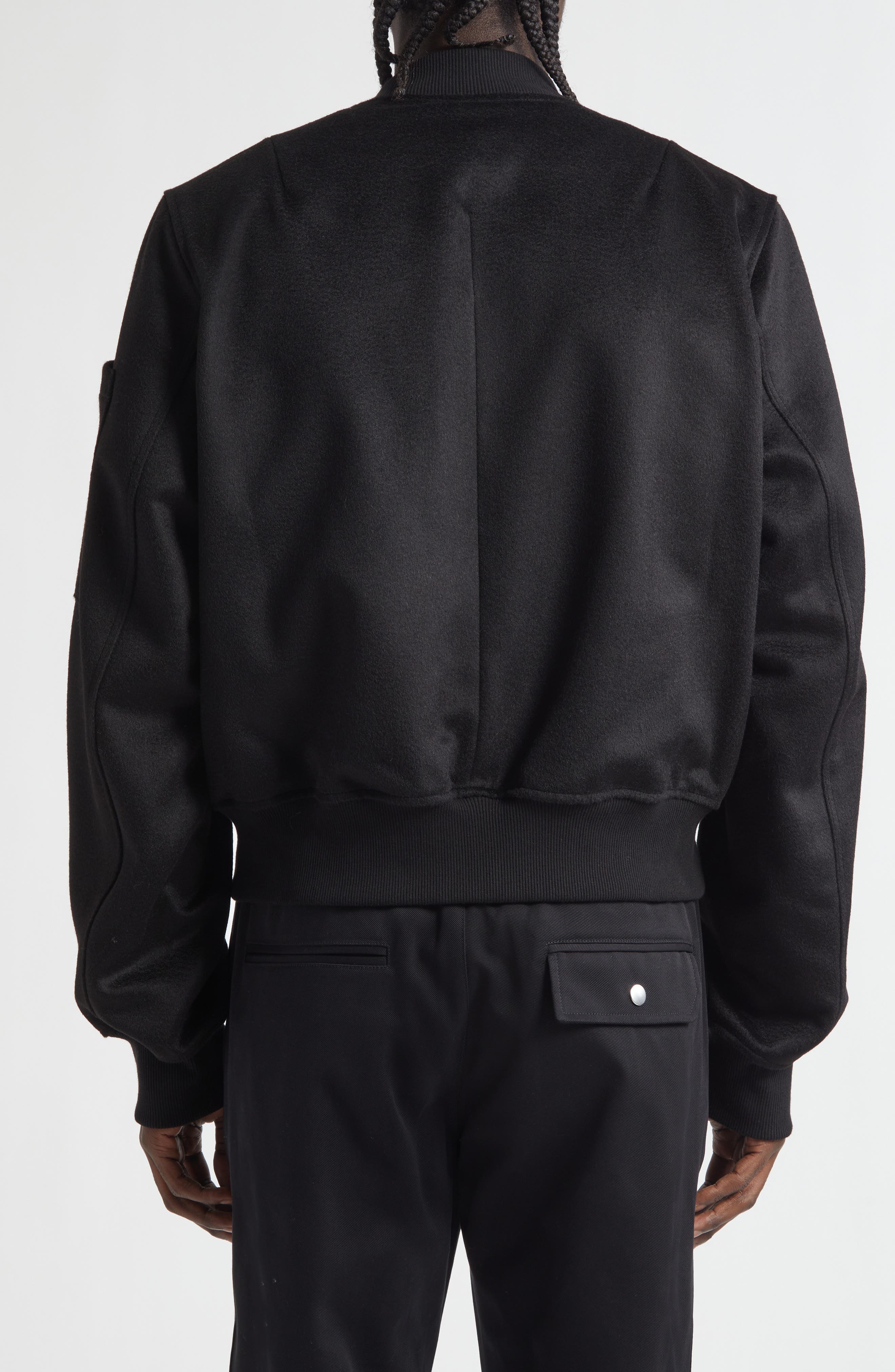 JKEEFER Breakdown Camel Hair Bomber Jacket | Nordstrom