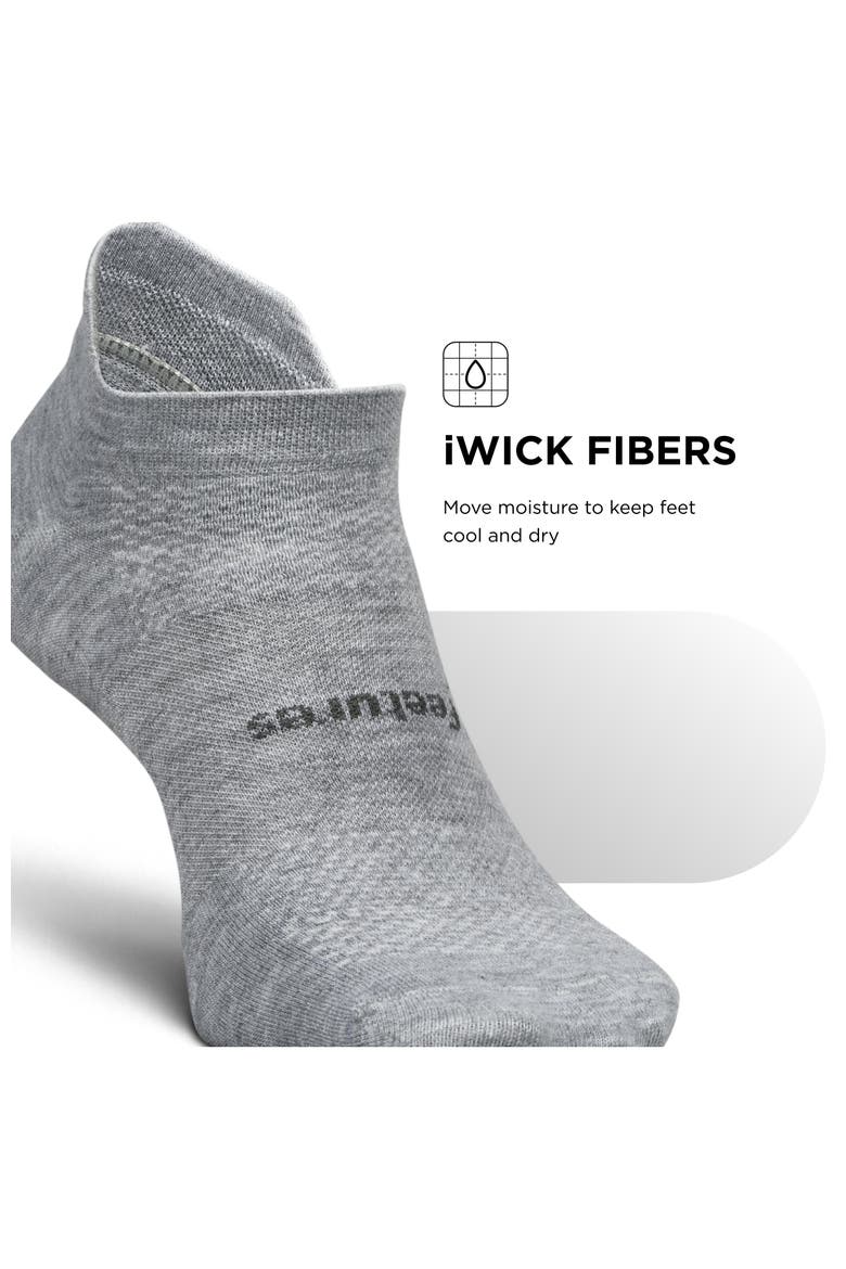 High Performance Ultra Light Ankle Sock  No Show Socks with Heel Tab, Alternate, color, Stone Gray