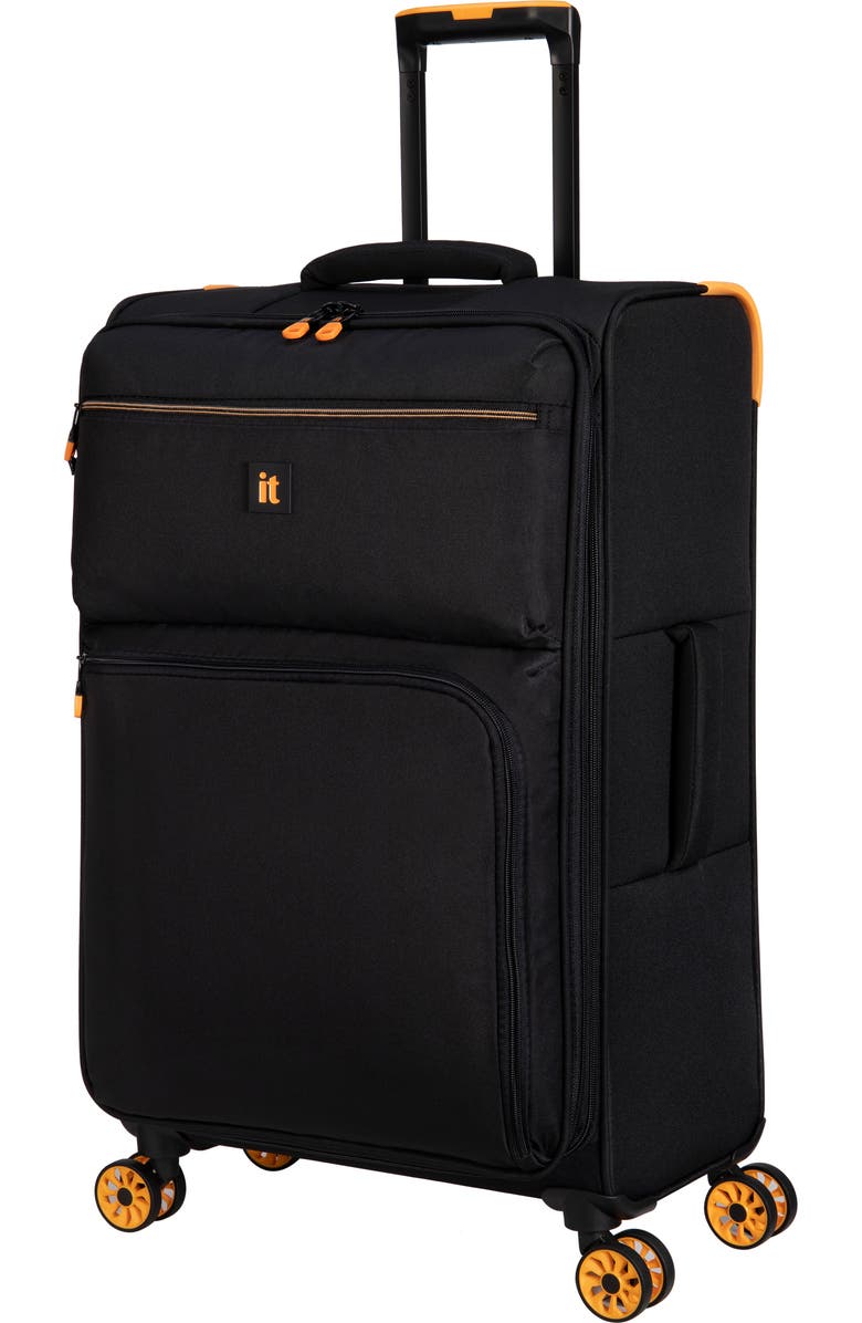 IT LUGGAGE Mega Lite 25-Inch Softside Spinner Luggage, Main, color, Black