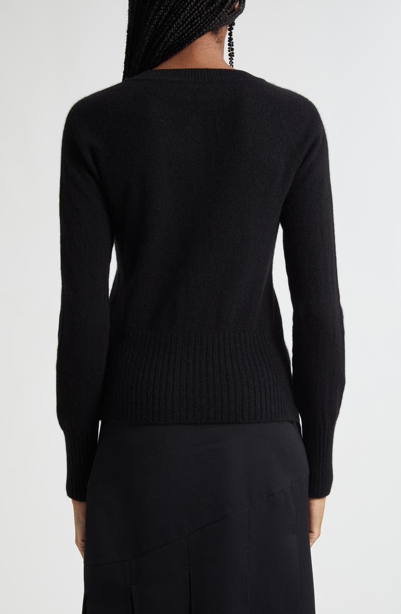 Simone Rocha Embellished Cashmere Cardigan, Alternate, color, Black/ Jet