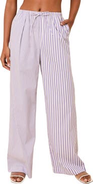 Solid & Striped The Ashling Stripe Pleated Cover-Up Pants
