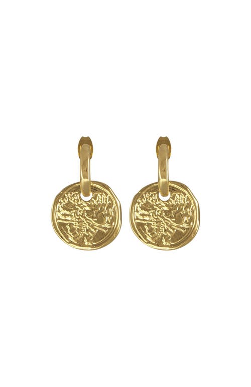 CXC Acropolis Coin Hoop Earrings in Gold  product