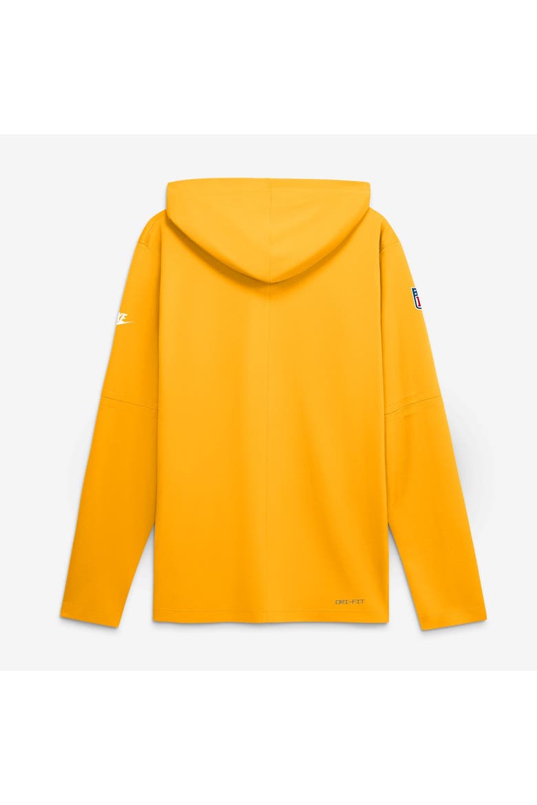 Men's Nike Gold Pittsburgh Steelers Sideline Alternate Lightweight Long Sleeve Hooded Dri-FIT T-Shirt, Alternate, color, Gold